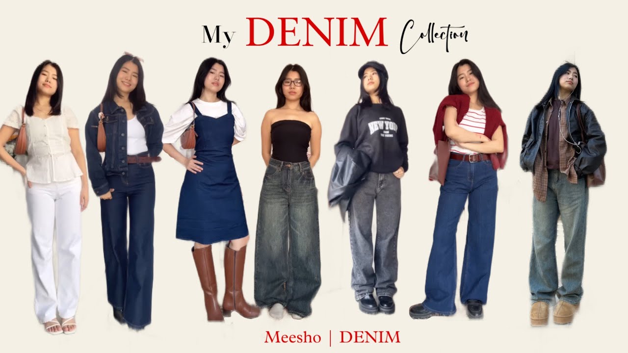 MEESHO+ My DENIM collection🪩,Denims are french fries,you just can’t have one. 