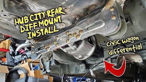 K20 AWD CIVIC BUILD Hub City Performance REAR DIFF MOUNT INSTALL