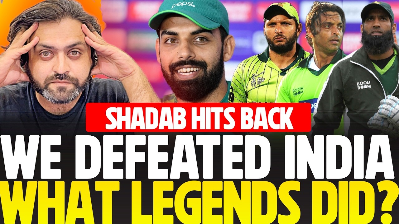 Shadab Khan hits back at Yousuf, Afridi and Former Cricketers | We Defeated India, What you did?