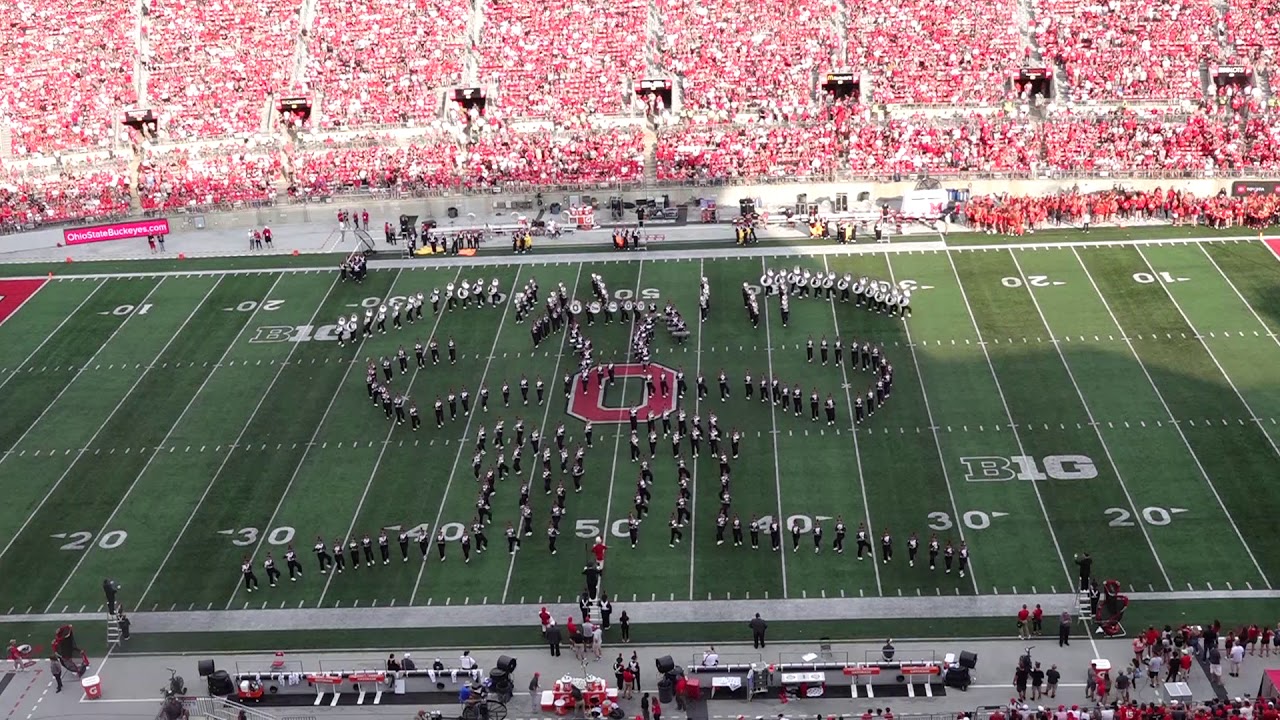 Ohio State Marching Band Modern Movie Musicals Halftime Show YouTube