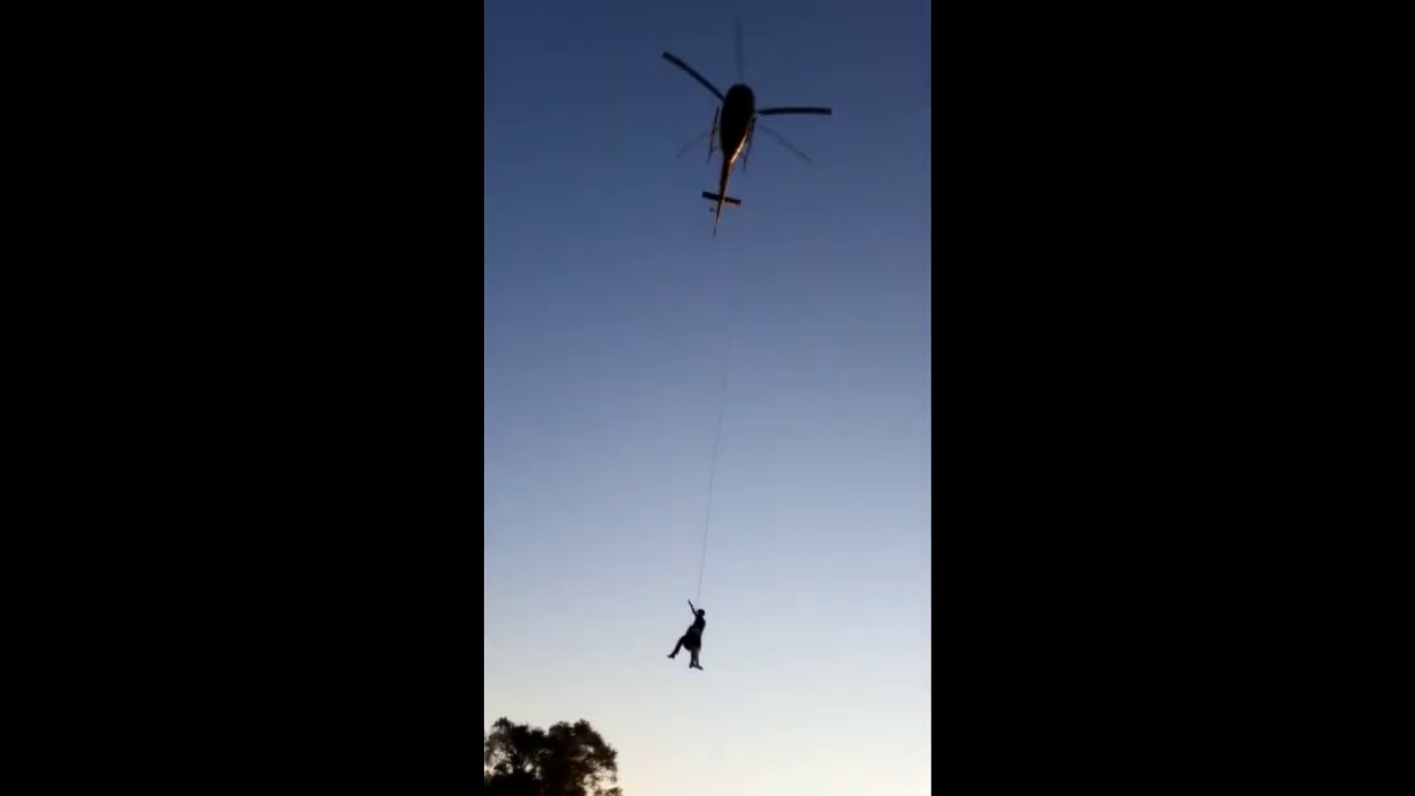 SAER-FRON e SARA: Realiza Resgate utilizando de rapel sobre uma cachoeira