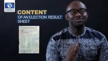 Content Of An Election Result Sheet | Election 101