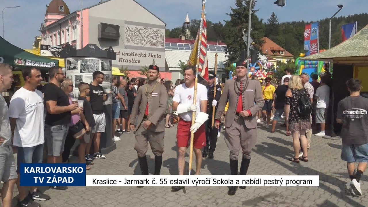 Kraslice: Jarmark č. 55 oslavil výročí Sokola a nabídl pestrý program (TV Západ)