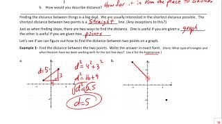 8.4 Distance between Two Points (Pythagorean Approach)