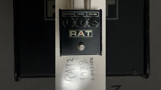 Like Blackface RAT?! Proco RAT2 1988 LM308N sound demo (no talking