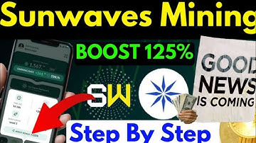 Sunwaves Mining 125% Boost Process step by step | lce Network New MiningApp | Sunwaves Mining App