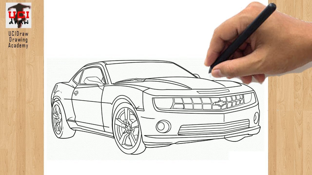 how to draw a camaro ss