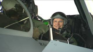 NATO: Secretary General Stoltenberg in a German Eurofighter: Mecklenburg-Western Pomerania Germany