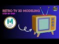How to Model a Vintage TV in Maya | 3D Modeling Tutorial