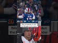 Josh Allen leads the Bills to victory over Joe Burrow and the Bengals  #shorts