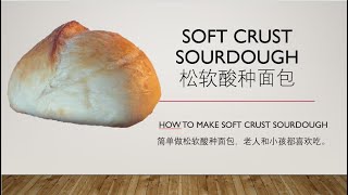 How to make soft crust sourdough 简单做软酸种面包 screenshot 4