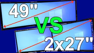 ultra ultrawide vs dual monitor | gaming and productivity