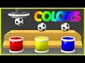 Learn Colors With Soccer Balls for Children - Learn Colors With Balls Surprise Eggs For Toddlers