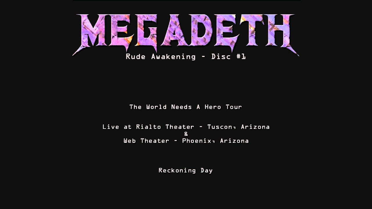 Megadeth - Rude Awakening - Disc #1 - YouTube
