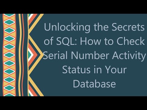 Unlocking the Secrets
