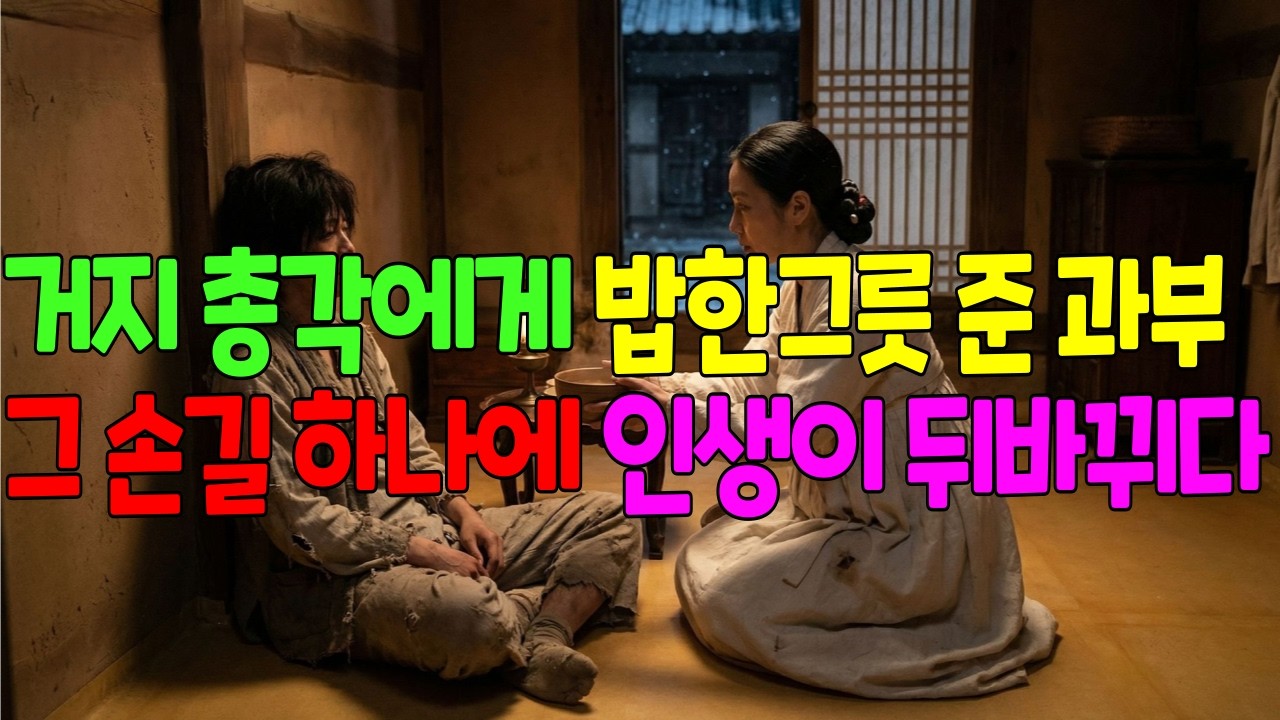 거지 총각에게 밥 한 그릇 준 과부, 그 손길 하나에 인생이 뒤바뀌다. - YouTube