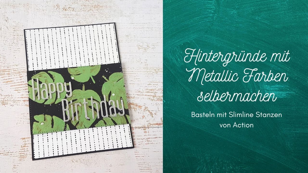 Karten basteln mit den neuen Slimline Stanzen von Action I Schwarzes ...