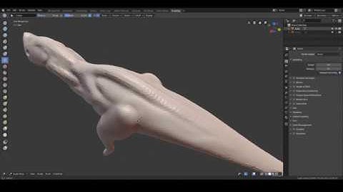 Blender 2.8 Dinosaur sculpt part 1