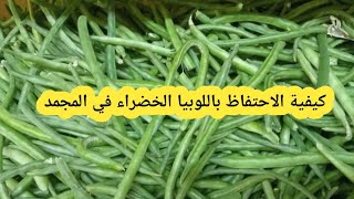 انجح طريقة لتجميد اللوبيا الخضراء 👌بدون سلق ولا تبخار والسر البسيط للمحافظة على اللون والفوائد👍ماشطو