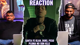 Santa Fe Klan, Duki y Peso Pluma - No son klle | Reaction