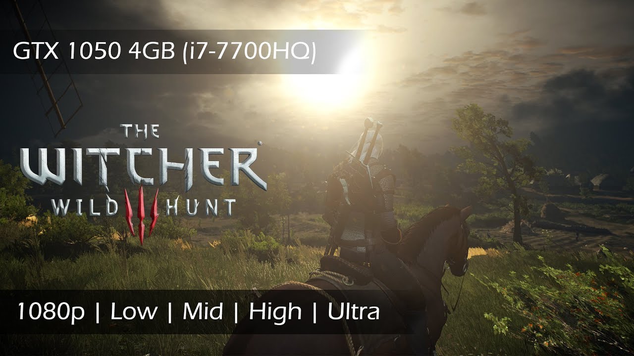 The Witcher 3 GTX 1050 4GB Benchmark | 1080p All Settings | i7-7700HQ