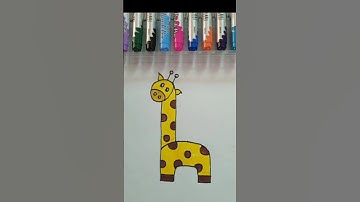 How to draw Giraffe for kids #giraffe  #drawing #easydrawing