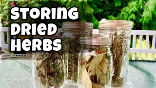 How To Store Dried Herbs