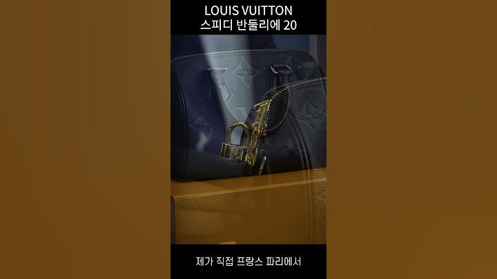 루이비통 스피디 반둘리에 20