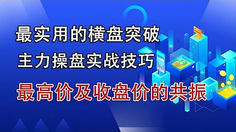 最實用的橫盤突破，主力操盤實戰技巧，最高價及收盤價的共振！ - 天天要聞