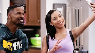 Jamie Foxx & His Daughter, Corinne Foxx, on 'Dad Stop Embarrassing Me!' | MTV News