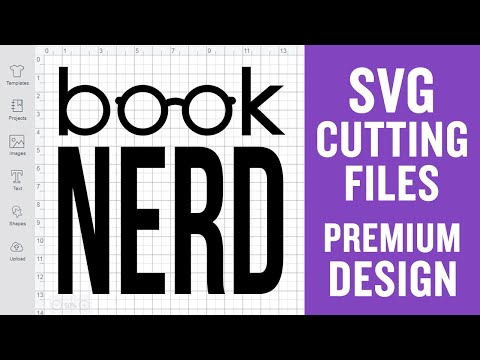 Book Nerd Svg Cutting Files for Cricut Silhouette Premium cut SVG