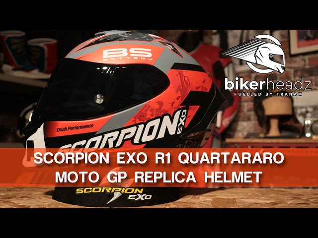 fabio quartararo scorpion helmet SCORPION EXO R1 Fabio Quartararo Replica Motorcycle Helmet |  Bikerheadz.co.uk