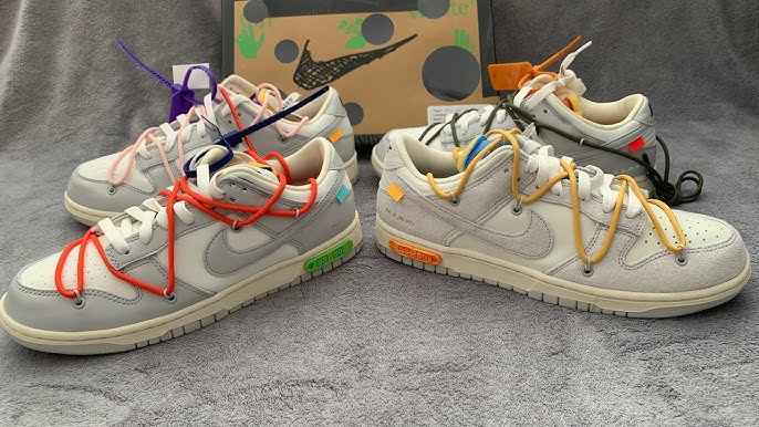 Off-White x Nike Dunk Low: así son las 50 zapatillas que van a