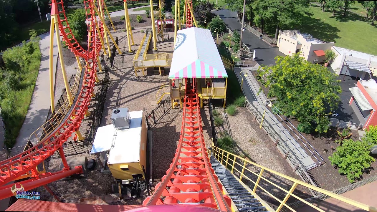 Boomerang POV Roller Coaster at Worlds of Fun YouTube