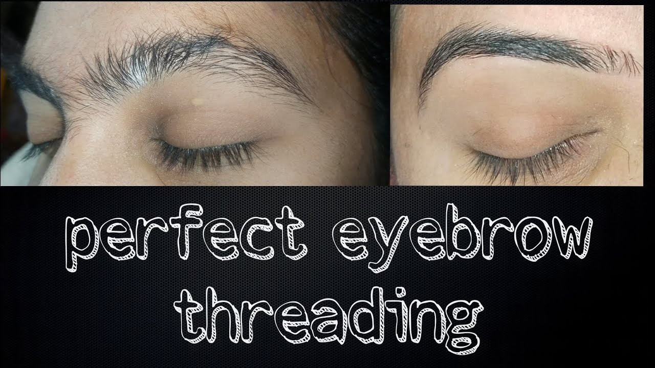 perfect eyebrow threadingTutorialthreadingvlogperfect shape