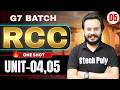 🔥RCC Unit-04,05 | G7 Batch | By Gaurav Sir