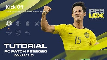 Tutorial PC Patch PES2020 Mod Version 1 by PESLOX