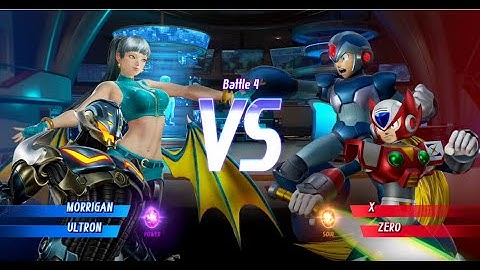 Morrigan and Ultron vs Zero and X - MARVEL VS. CAPCOM: INFINITE