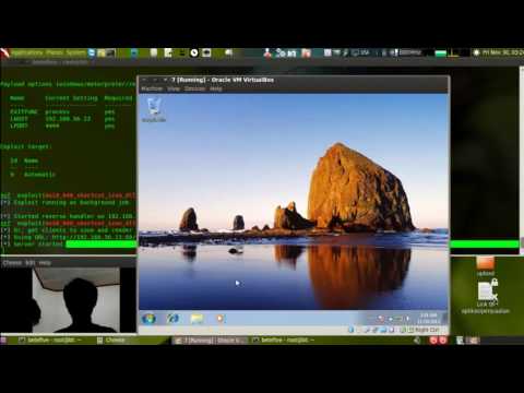 Attack Windows 7 with Shortcut Exploit - YouTube