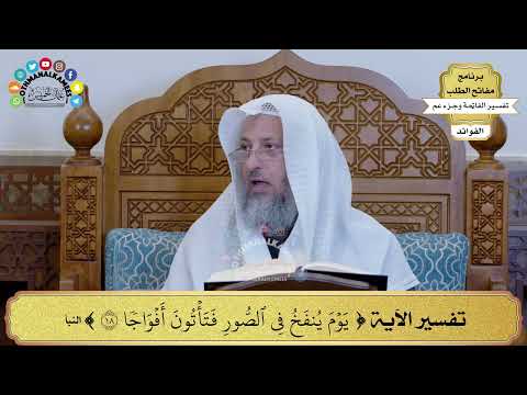  تفسير الآية يوم ينفخ في الصور فتأتون أفواجا عثمان الخميس