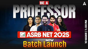 Be A Professor | ASRB NET 2025 | New Batch Launch | Complete Exam Preparation