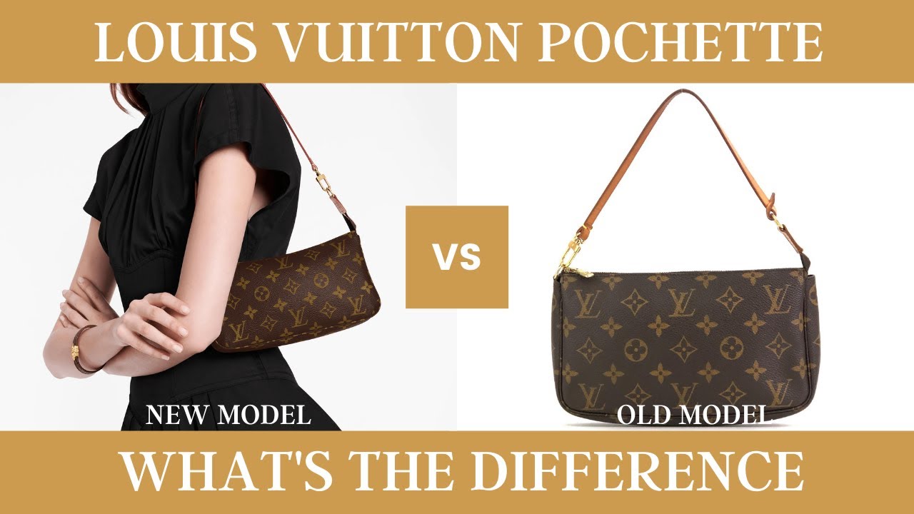 LOUIS VUITTON POCHETTE ACCESSORIES NEW vs VINTAGE COMPARISON WHAT FITS  INSIDE