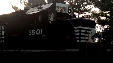 NS 214 with NS 3501 Operation Lifesaver trailing in Charlottesville Virginia