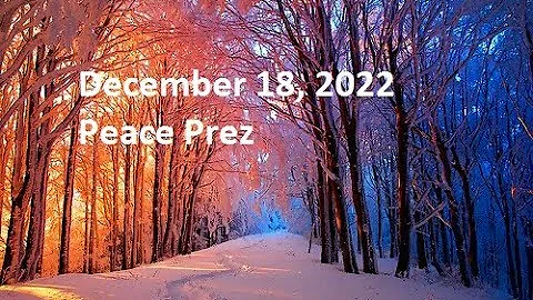 Fourth Sunday of Advent, December 18, 2022 - Peace...