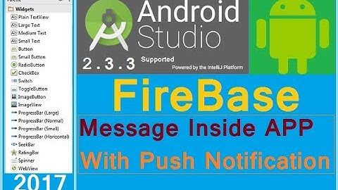 #2 Android Firebase tutorial. Firebase push notification & inside message tutorial. FCM / GCM