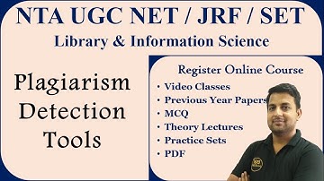Plagiarism Detection Tools in [Hindi] Library and Information Science for NTA UGC NET