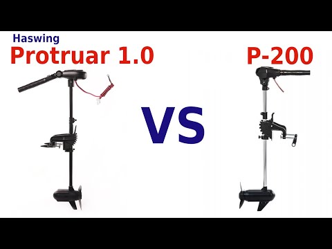 Сравнение бесщеточных лодочных электро моторов Haswing Protruar 1.0 и P-200