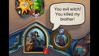 [Hearthstone] 59 Dialogue and INTERACTIONS in | Witchwood Monster Hunt interactions