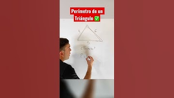 Cómo calcular el Perímetro de un Triángulo ✅ #matemáticas #matemática #geometria #perímetro