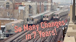 Amazing Changes over 7 years on the CTA Red Line!